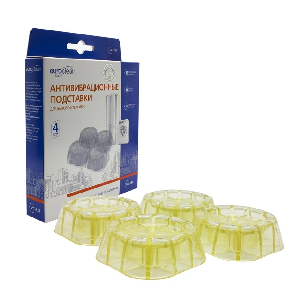 EUROCLEAN Антивибрационные подставки под ножки стиральных, посудомоечных машин, холодильников VA-23T