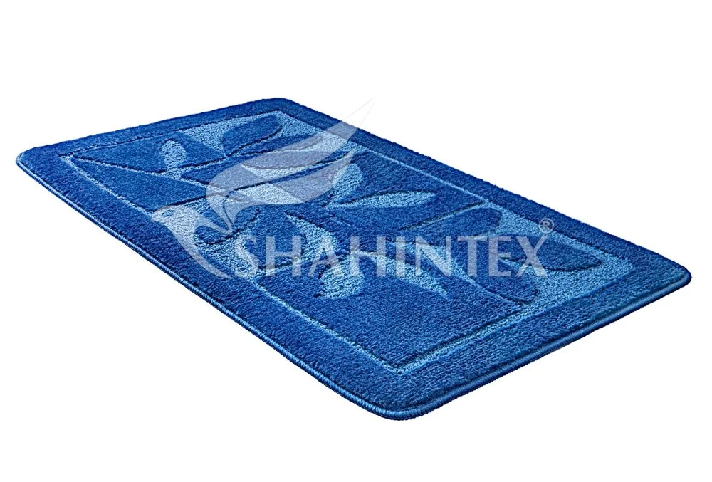 SHAHINTEX ЭКО Коврик для ванной СИНИЙ 60*90 5325