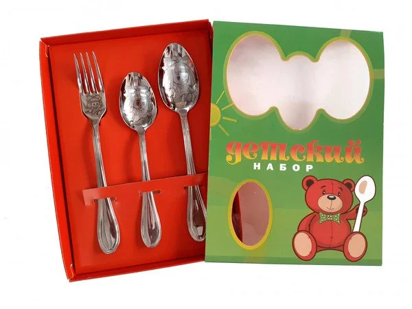 DELTA Набор столовых приборов 3 предмета М-23 Детский ДСН-3М23