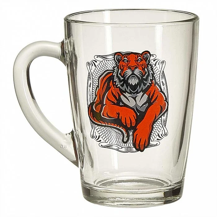 ДЕКОСТЕК Кружка для чая 300 мл (Время тигра) 334-Д
