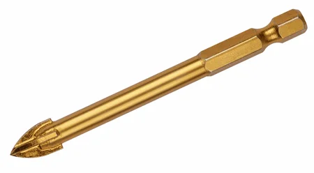 STRONG Сверло по кафелю и стеклу 8мм хвостовик 1/4 4 резца Титан СТС-045400008