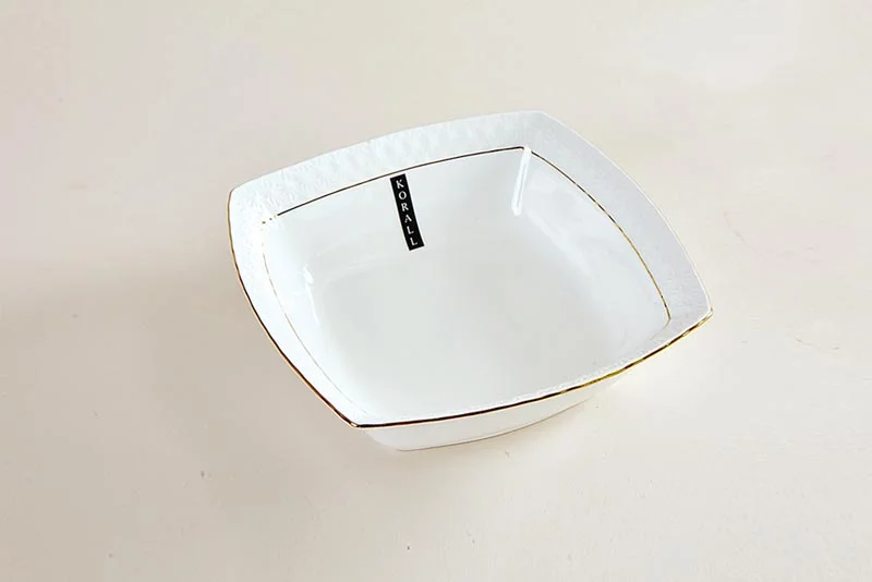 КОРАЛЛ Салатник 340мл/13см Снежная королева квадрат CS011613-A