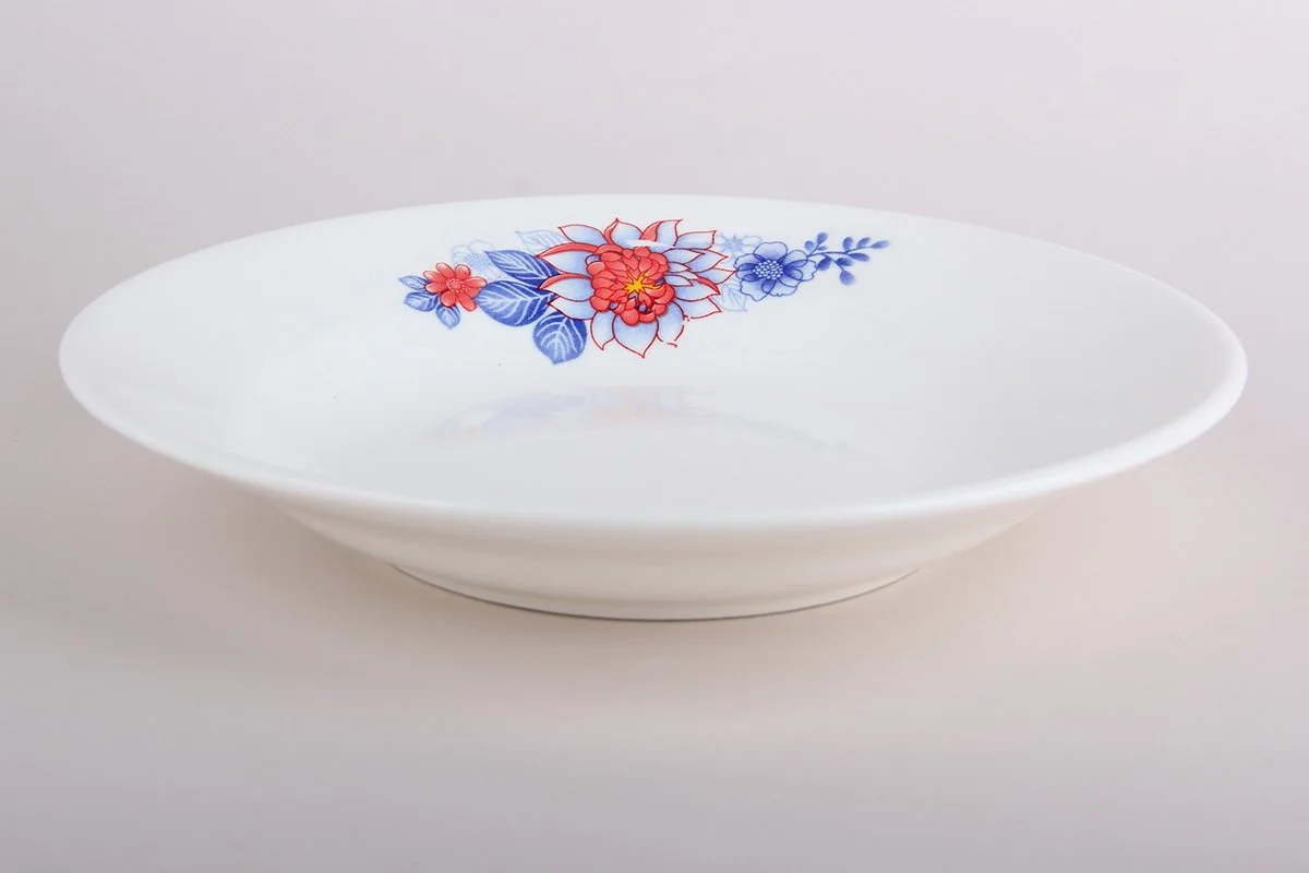 КОРАЛЛ Тарелка глубокая 500мл/20см Цветок YXD01/20