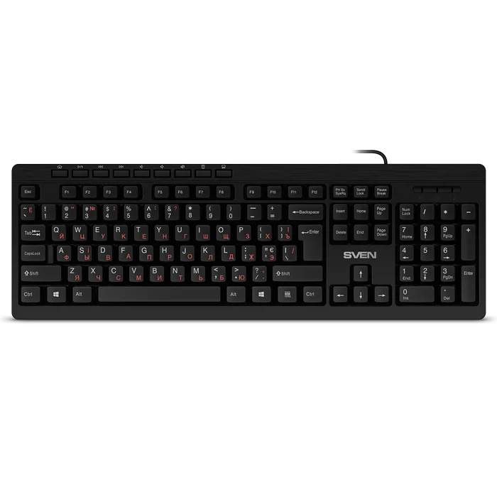 SVEN Проводная мультимедийная клавиатура KB-C3010
