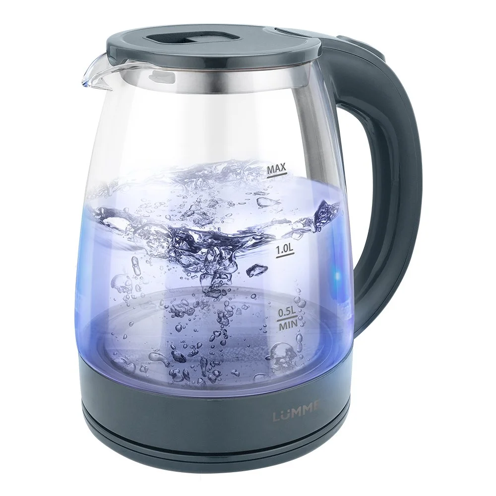 LUMME Электрический чайник LU-160 серый мрамор