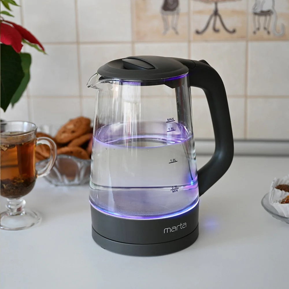 MARTA Электрический чайник MT-4573 Серый гранит