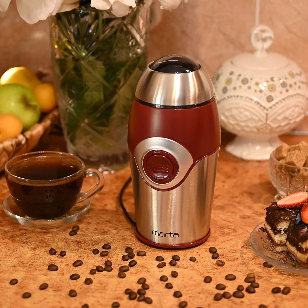MARTA Кофемолка MT-2169 Красный гранат