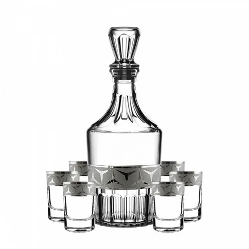 ГУСЬ ХРУСТАЛЬНЫЙ Набор для водки 7пр. Драйв SE346-1160/837/S