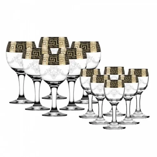 ГУСЬ ХРУСТАЛЬНЫЙ Универсальный набор 12пр. Барокко GE63-411/134/S