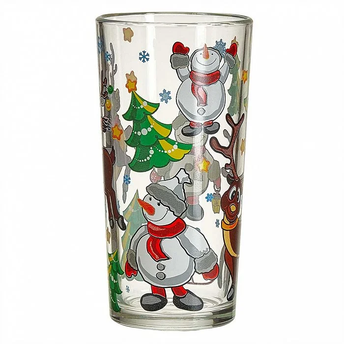 ДЕКОСТЕК Набор стаканов 230 мл 6 штук (Рождественская сказка) 146-Д