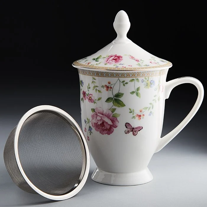 ROSARIO Кружка 340 мл заварочная с фильтром и крышкой Ф2-032А Верджиния в подарочной коробке