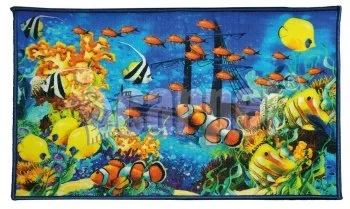 SHAHINTEX Коврик 009 FANTASY 40*60 МОРСКОЕ ДНО icarpet 00-00004006
