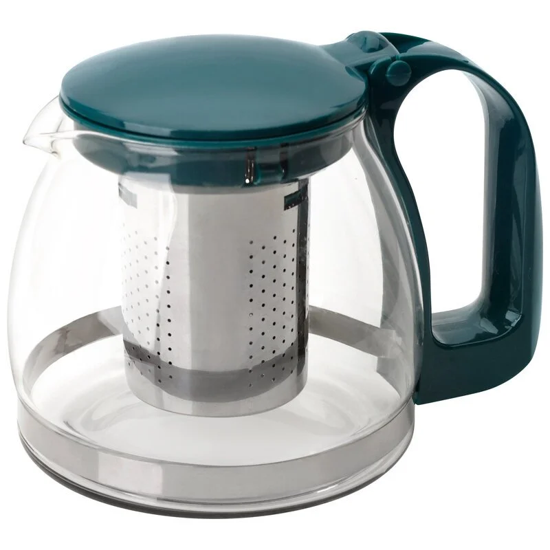 MALLONY Чайник заварочный стеклянный 750 мл с фильтром из нержавейки Decotto-AS-750 910111