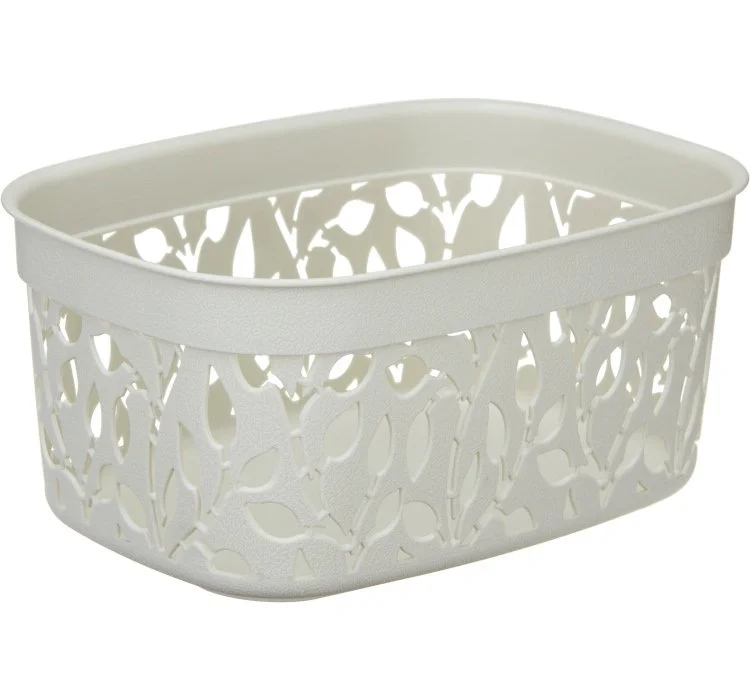 М-ПЛАСТИКА Коробка ФЛОРА 3л М 2361 БЕЛЫЙ РОТАНГ