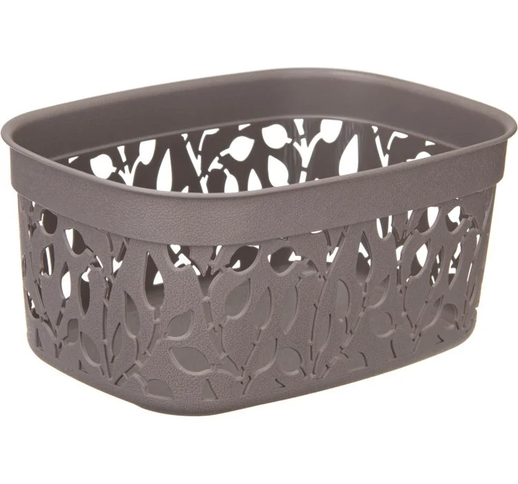 М-ПЛАСТИКА Коробка ФЛОРА 3л М 2361 ФРАНЦУЗСКИЙ СЕРЫЙ