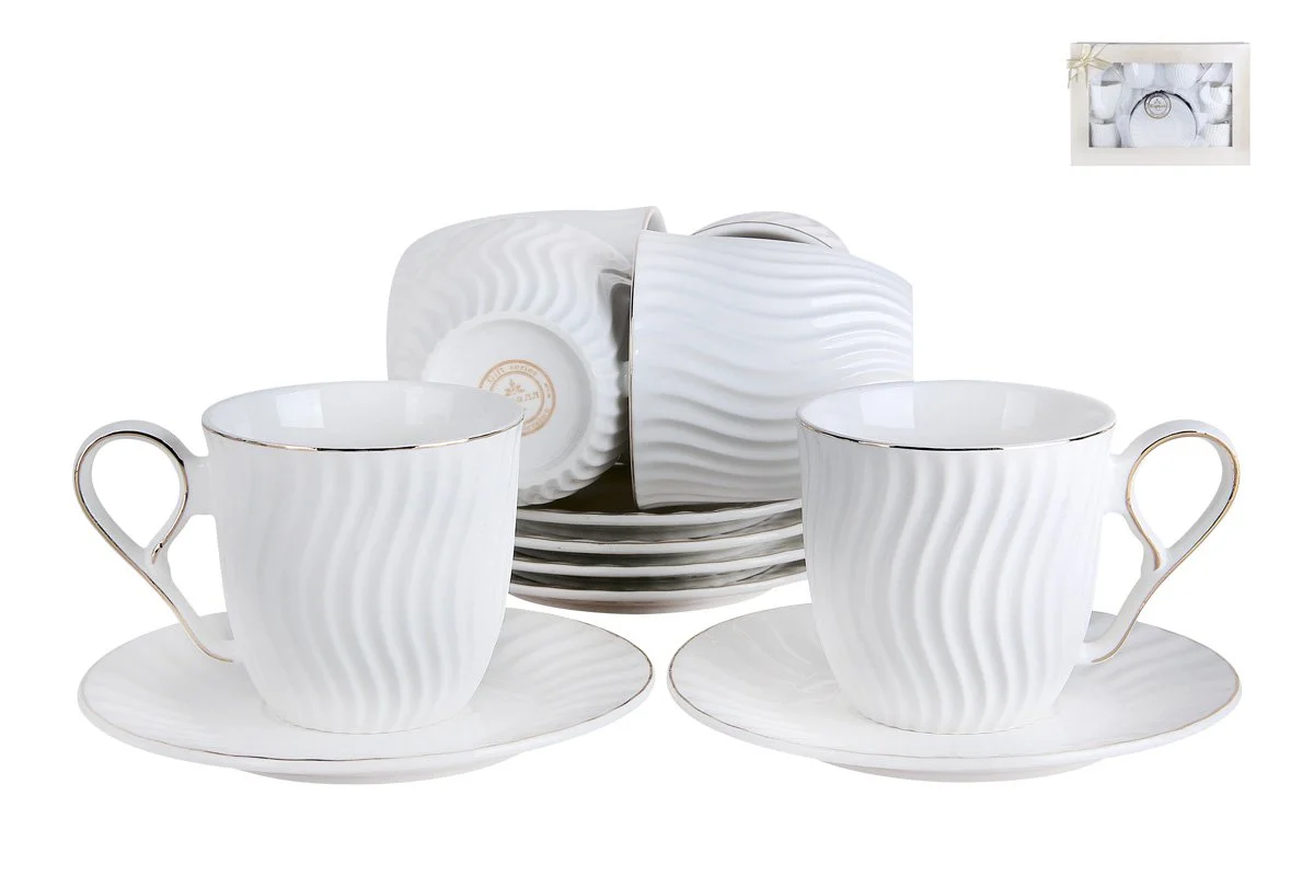 КОРАЛЛ Набор чайный 12 пр. Волна GC01