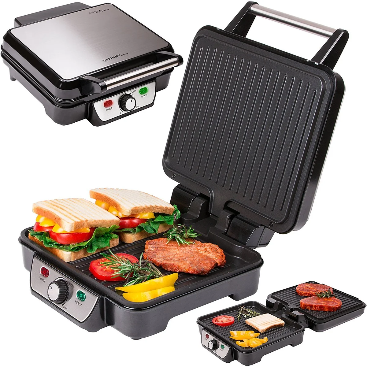 FIRST Электрогриль-пресс FA-5343-2 Black