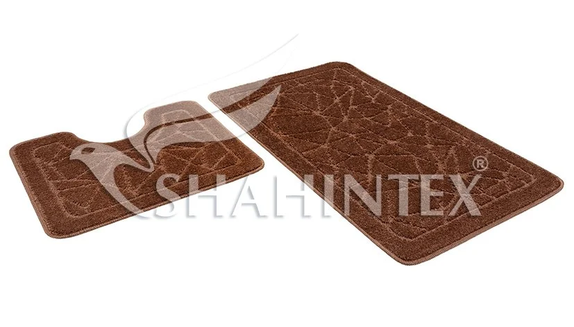 SHAHINTEX Набор ковриков РР 50*80+50*50 001 КОФЕ 76 00-00007798