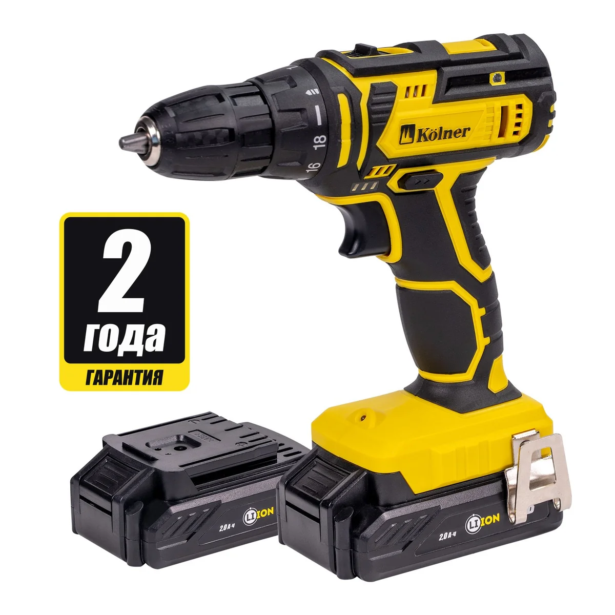 KOLNER Аккумуляторная дрель-шуруповерт KCD 16-2L