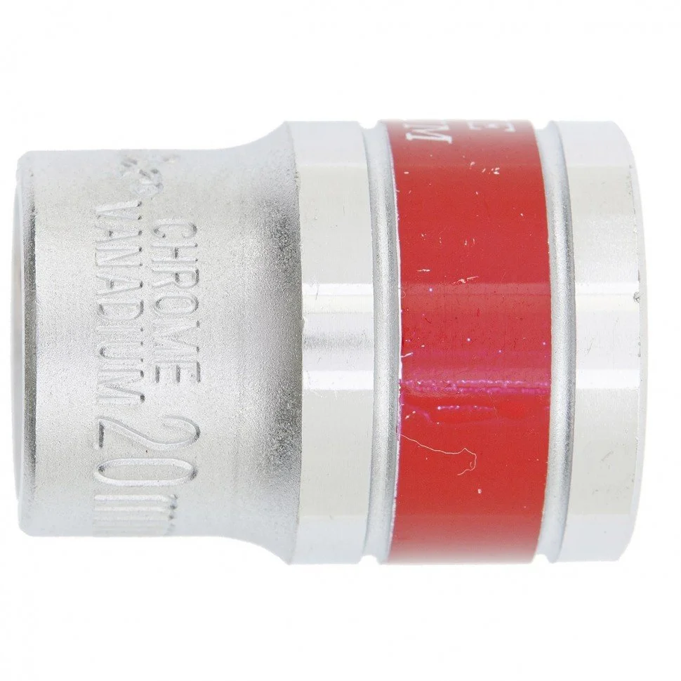 MATRIX Головка торцевая, 20 мм, шестигранная, CrV, под квадрат 1/2, хромированная 13120