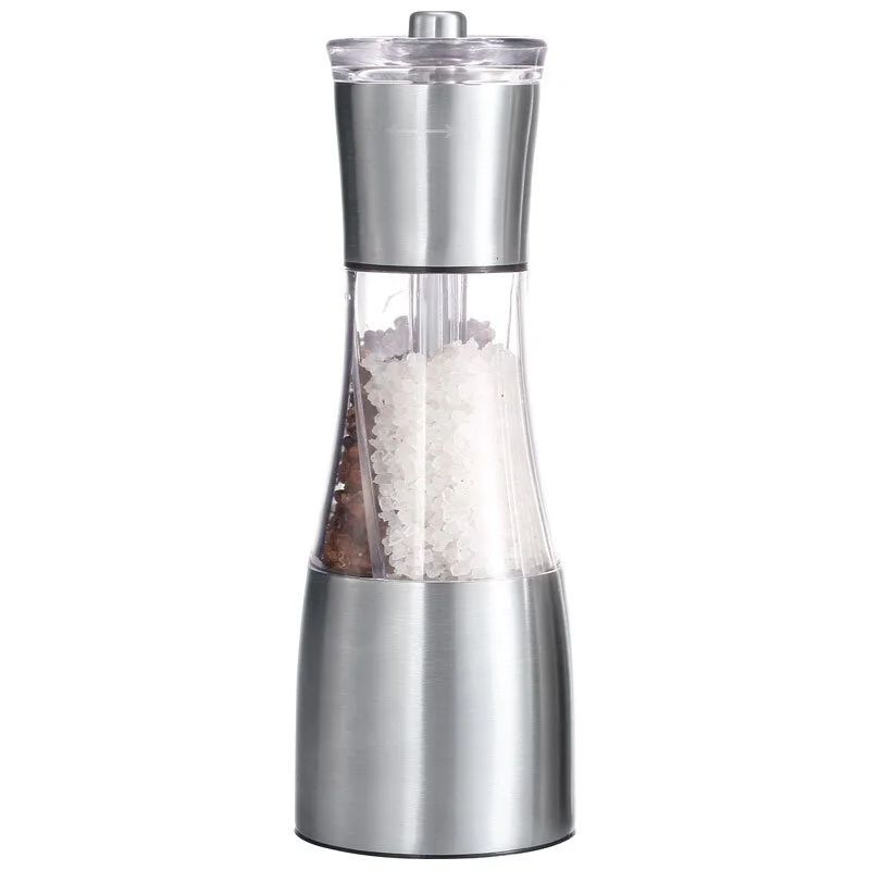 MALLONY Мельничка для перца и соли ручная PICCANTE 6.6x19.5 см, акрил, нержавеющая сталь 003935