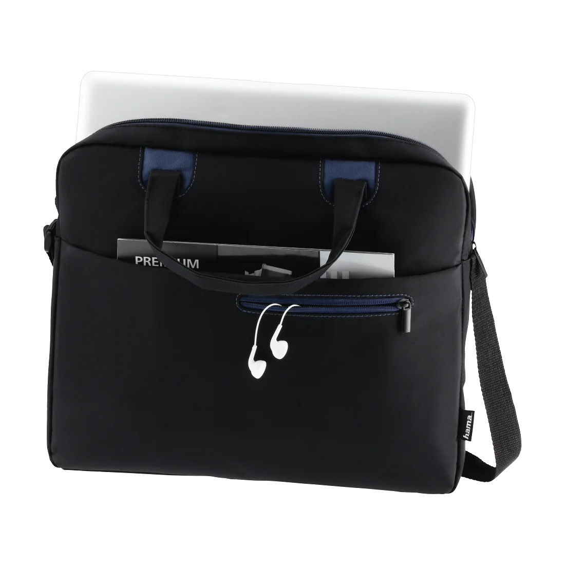 HAMA Сумка для ноутбука 15.6 Hama Sydney черная/синяя 1130658