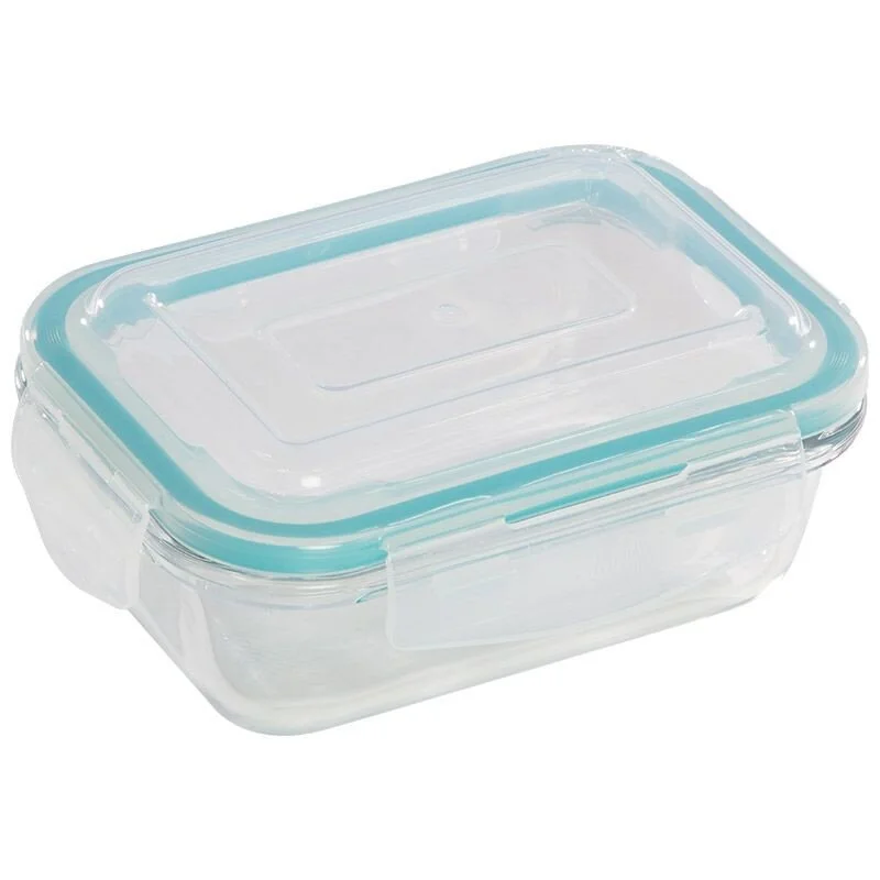 MALLONY Контейнер для пищевых продуктов 650 мл Diafano прямоугольный стеклянный с пластиковой крышкой 005471
