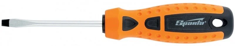 SPARTA Отвертка Point SL6,0 х 100 мм, CrV, 2-х компонентная рукоятка 11768