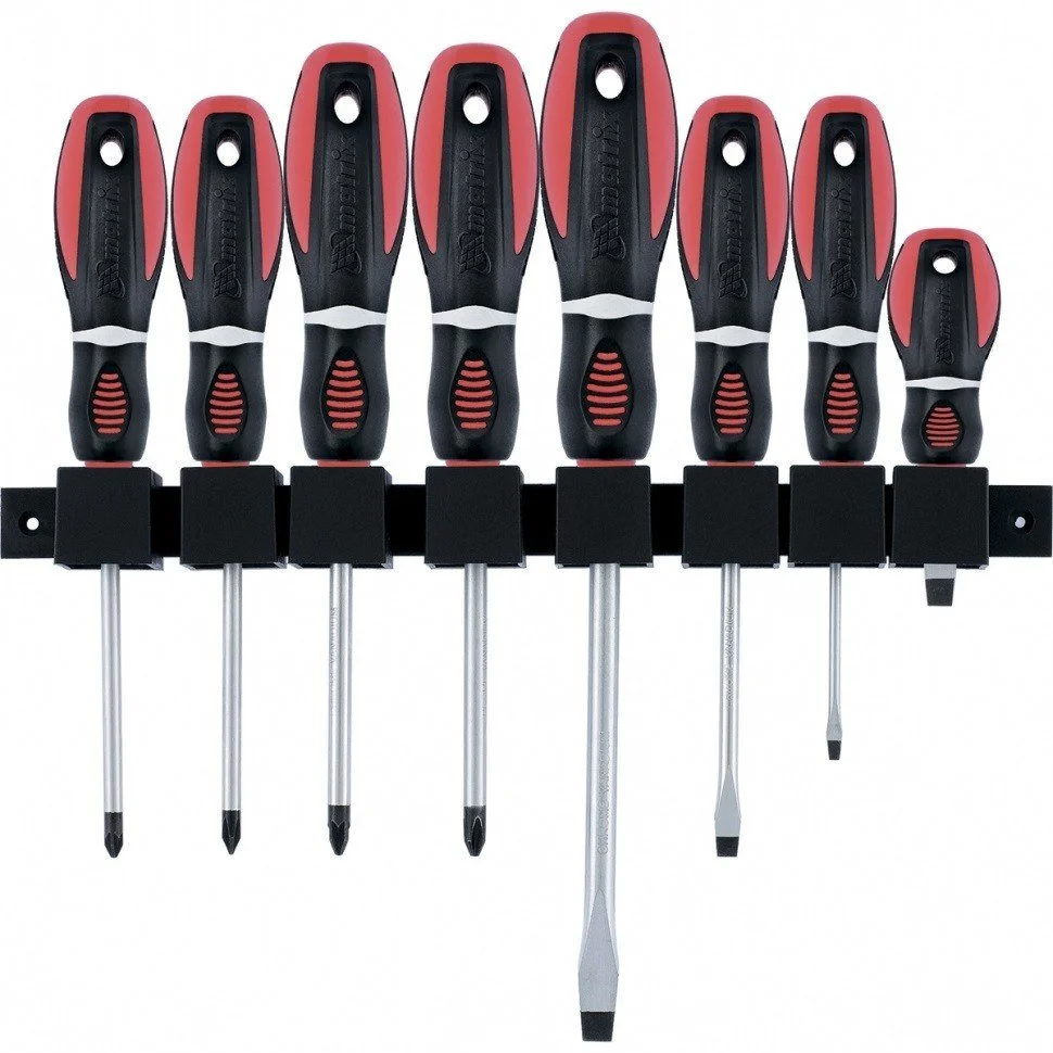 Matrix Набор отверток Era 8 шт, CrV, трехкомпонентная рукоятка 13380