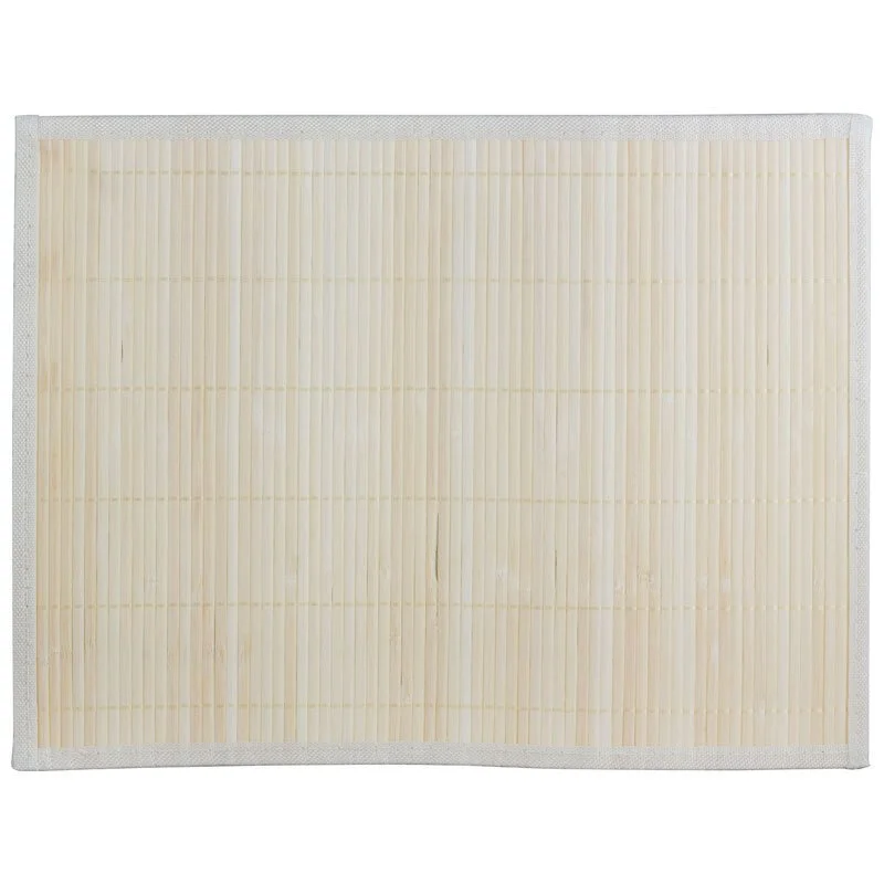 MALLONY Бамбуковая салфетка для сервировки стола 30х40 см BM-06, бело-коричневая 312351