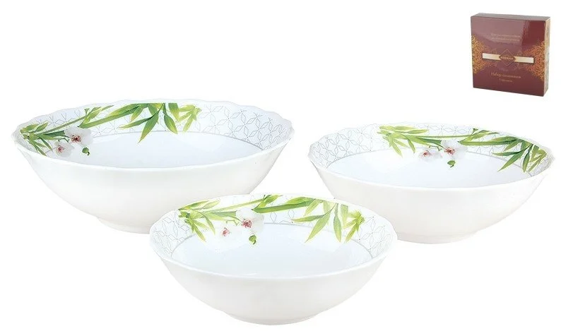 КОРАЛЛ Набор салатников 3 пр. Бамбук HW60/70/80