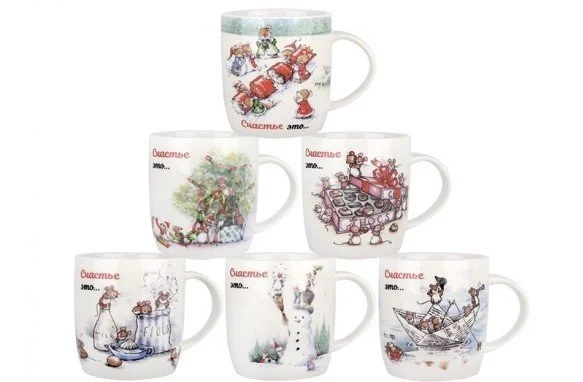 КОРАЛЛ Кружка 350 мл. Счастье это NYM6