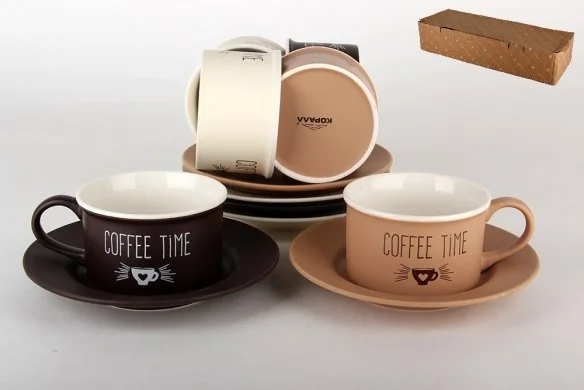КОРАЛЛ Набор чайный 12 пр. Время кофе BRJC007-124125