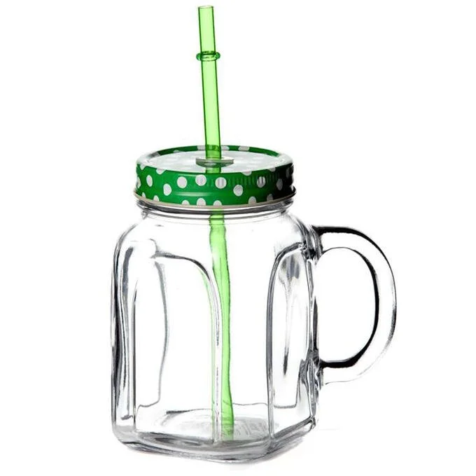 PASABAHCE Кружка с крышкой 450мл HOMEMADE 80388 GR зеленая