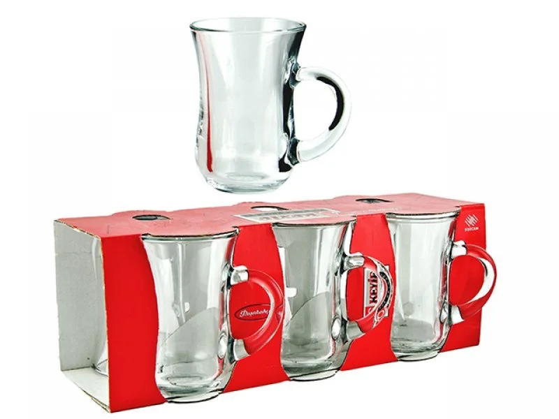 PASABAHCE Набор кружек (3шт.) 175 мл.KEYIF 55272