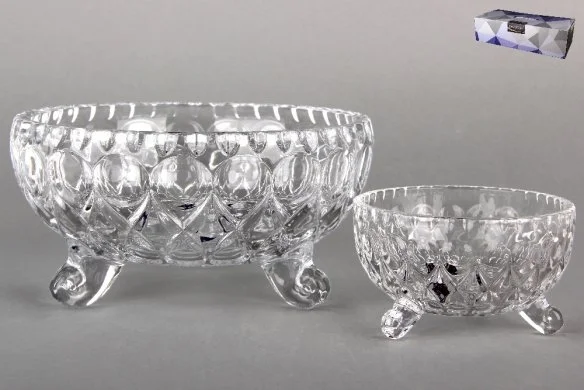 КОРАЛЛ Набор салатников Гранение DSTG25/L7