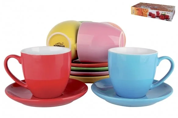 Коралл Набор чайный 12 пр. Радуга HEN1355