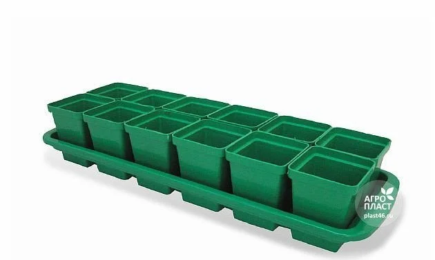 АГРОПЛАСТ Набор для рассады Урожай Стандарт-12 Б 00131