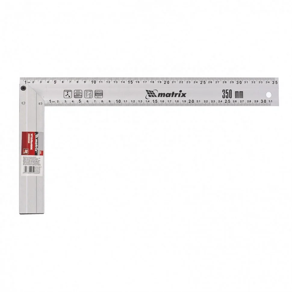 Matrix Угольник, 350 мм, алюминиевый, литой 32473