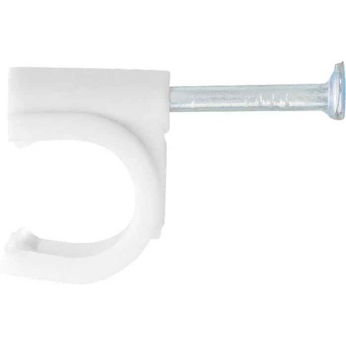 СИБРТЕХ Скобы электроустановочные, 8 мм, круглый профиль 50шт 47518