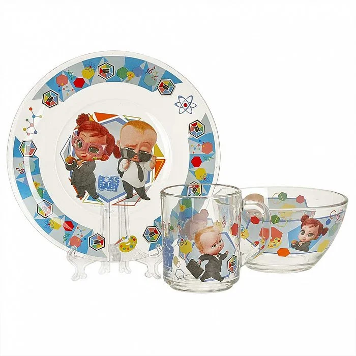 DELTA Набор посуды 3 предмета детский КРС-1654 The Boss Baby/Босс-молокосос
