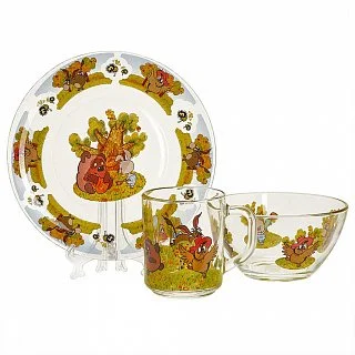 DELTA Набор посуды 3 предмета детский КРС-223 Винни-Пух