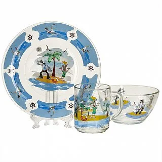 DELTA Набор посуды 3 предмета детский КРС-262 Ну, погоди!