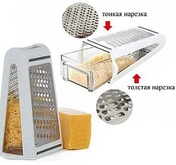 MALLONY Терка 2-х гранная Idea с контейнером 103340