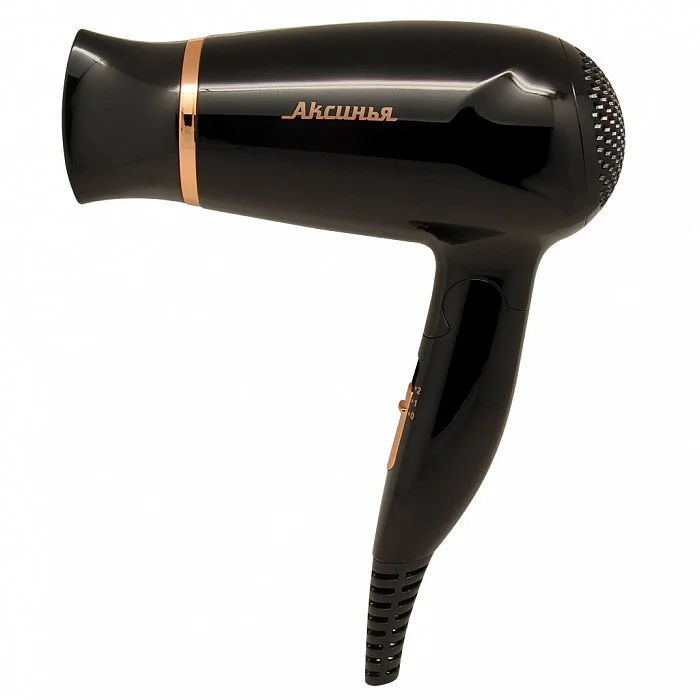 АКСИНЬЯ Фен 1200 Вт КС-705 черный с золотым