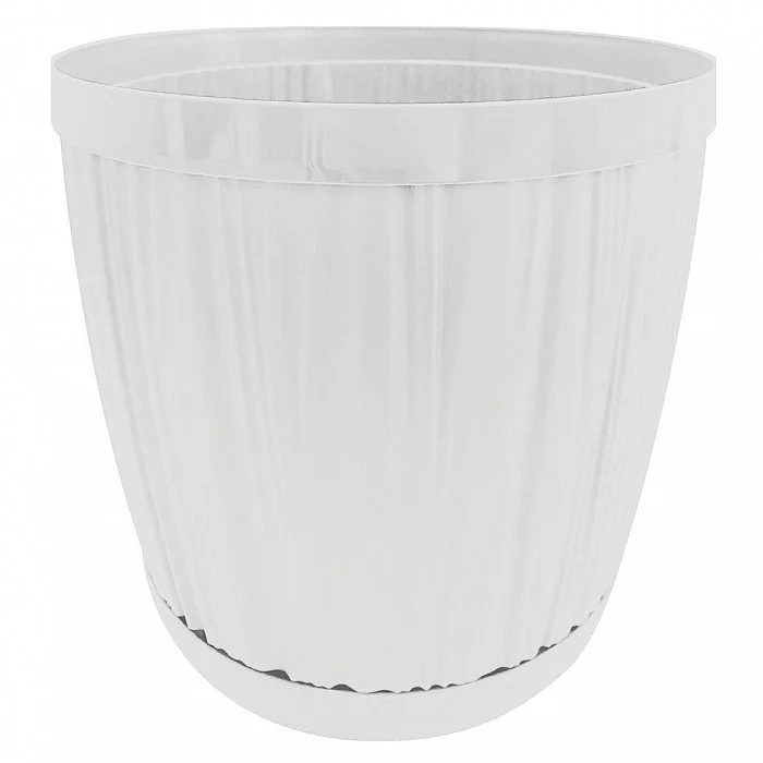 PLASTIC REPUBLIC Горшок для цветов InGreen BARCELONA 1,8 л, 155 мм IG623010006 белый