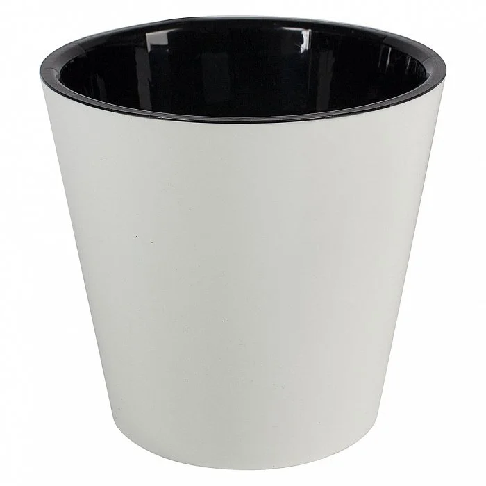 PLASTIC REPUBLIC Горшок для цветов InGreen London 190 мм, 3,3 л с дренажной вставкой IG770210048 белый