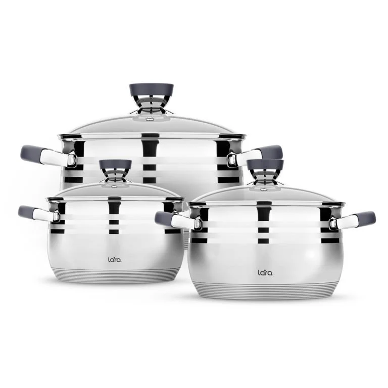 LARA Набор кастрюль LR02-120 Mercury
