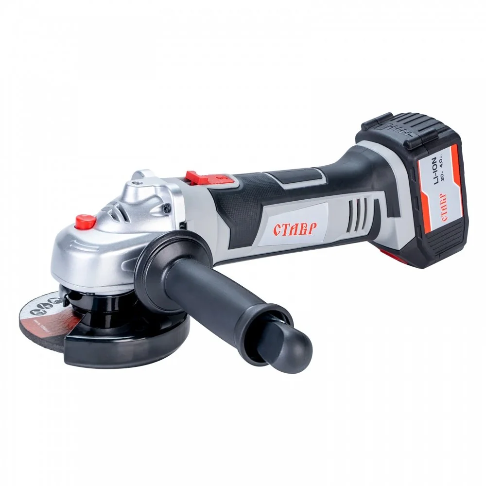 СТАВР Машина шлифовальная угловая аккумуляторная МШУА-115/20