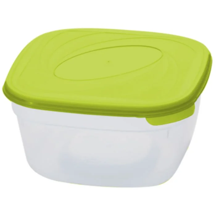 DELTA Ёмкость для СВЧ Bono квадратная 0,8 л GR2219ОЛ оливковая роща